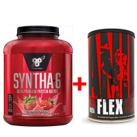 Комплект BSN - Syntha-6 (2.27 кг) + Animal Flex 44 пак