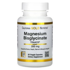 Витамины Калифорния Gold Nutrition Magnesium Bisglycinate Albion TRAACS 200 мг 60 капсул