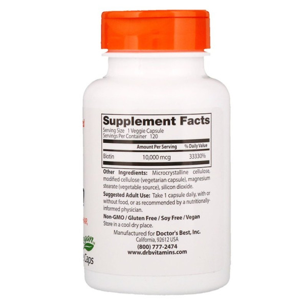 Biotin 10000 мкг (120 капсул)