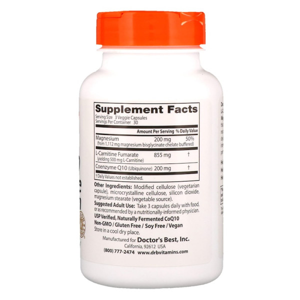 CoQ10 L-Carnitine Magnesium (90 капсул)
