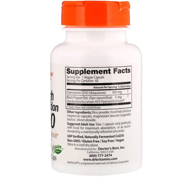 CoQ10 BioPerine 100 мг (60 капсул) CoQ10 BioPerine 100 мг (60 капсул)