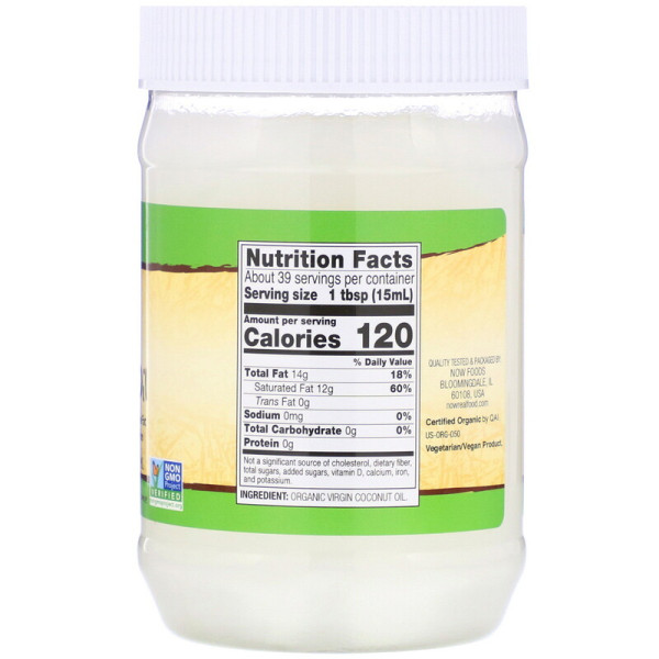 Organic Coconut Oil Virgin 20 OZ (591 мл) Organic Coconut Oil Virgin 20 OZ (591 мл)