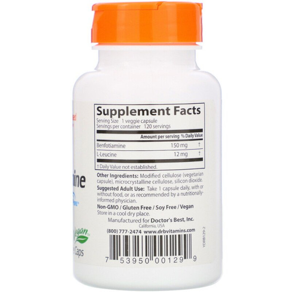 Benfotiamine (120 капсул)
