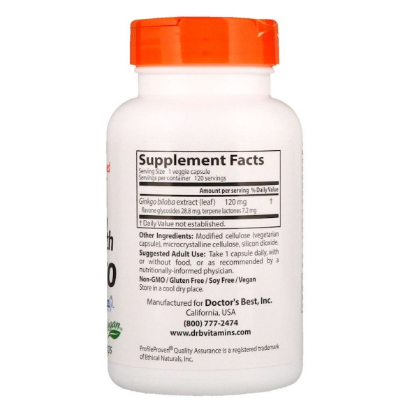 Extra Strength Ginkgo 120 мг (120 Капсул) Extra Strength Ginkgo 120 мг (120 Капсул)
