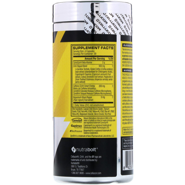 C4 Ripped (120 Капсул) C4 Ripped (120 Капсул)