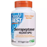 Serrapeptase 40,000 SPU (90 Капсул)