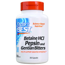 Betaine HCL & Pepsin (360 капсул)