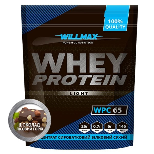 Сироватковий протеїн Willmax Whey Protein Light 65% 1000g