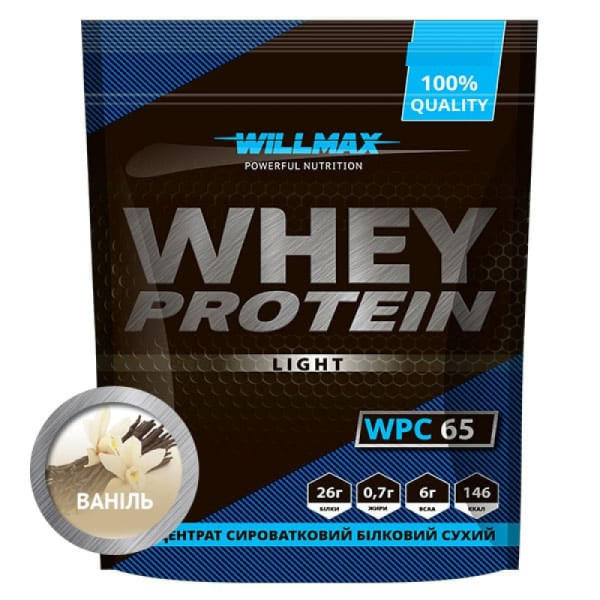 Сироватковий протеїн Willmax Whey Protein Light 65% 1000g