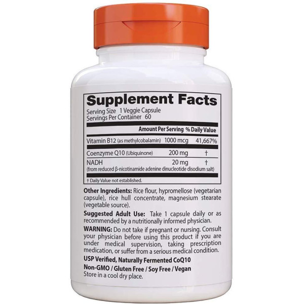 Energy + CoQ10 NADH та B12 (60 капсул)