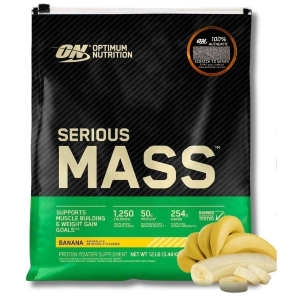 Гейнер із креатином Optimum Nutrition Serious Mass (5.4 кг).