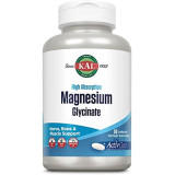 Магній Магній гліцинат, Magnesium Glycinate, KAL, висока абсорбція, 90 гелевих капсул