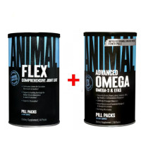 Комплект Universal Nutrition Animal flex 44 pak + Animal Omega 30 pak