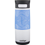 Термокружка Contigo Metra Transit Opaque White with Periwinkle 473 мл Термокружка Contigo Metra Transit Opaque White with Periwinkle 473 мл