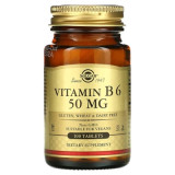 Витамины Solgar Витамин В6 Vitamin B6 50 мг 100 таблеток