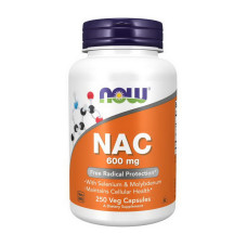 Аминокислота NOW NAC 600 mg, 250 вегакапсул