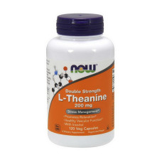 Аминокислота NOW L-Theanine 200 mg, 120 вегакапсул