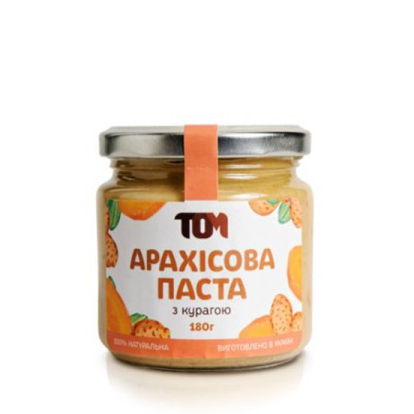 АРАХИСОВАЯ ПАСТА С КУРАГОЙ (180 грамм)