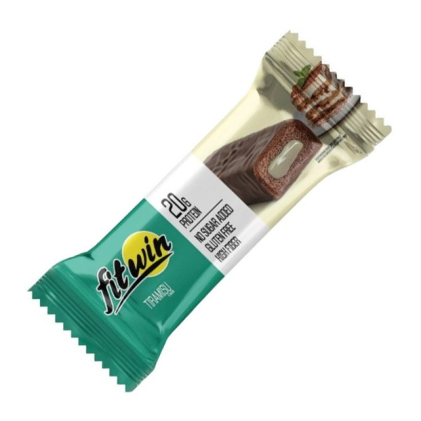 Батончик FitWin Protein Bar 33% 60 грам Тірамісу (без цукру)