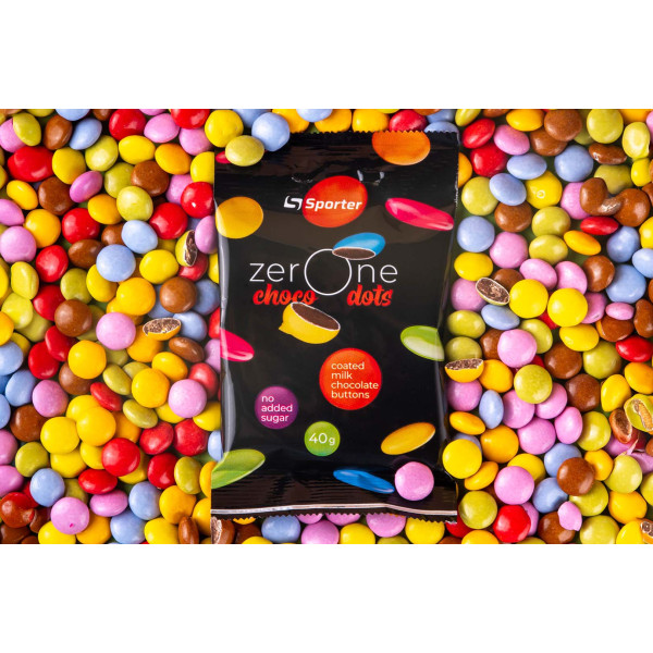 Замінники харчування Sporter Zero One Choco Dots 12шт по 40г Смак Молочний шоколад