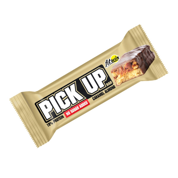 Блок Батончиків FitWin Pick Up Bar Caramel Almond – Карамель та мигдаль 45 грам 24 шт (без цукру) Блок Батончиків FitWin Pick Up Bar Caramel Almond – Карамель та мигдаль 45 грам 24 шт (без цукру)