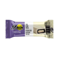 Блок Батончиків FitWin Protein Bar 33%, 12 шт x60 грам Печиво та крем (без цукру)