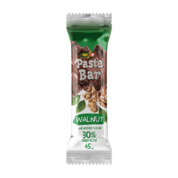Блок протеїнових батончиків Power Pro Paste Bar 30% Без цукру 45 г х 12 шт волоський горіх