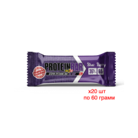 Блок Батончиків Power Pro 36% Sugar Free, 60 грам зі смаком Ягоди 20х60 грам(Без цукру)