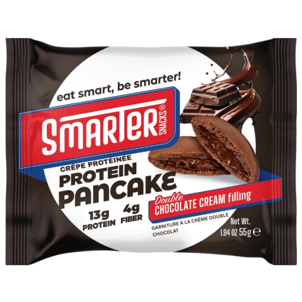 Протеїнові панкейки Smarter Snacks Protein Cocoa Pancake 55 г Подвійний шоколад (без цукру)