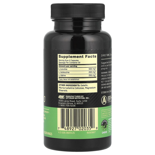 Аминокислоты Optimum Nutrition BCAA 1000 (60 капсул)