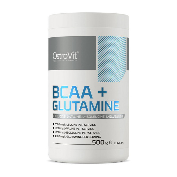 Аминокислоты Ostrovit BCAA + L-Glutamine (500 грамм)