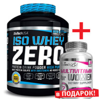 Iso Whey Zero 2270 грамм + Multivitamin for Women 60 табов в ПОДАРОК!