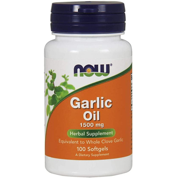 Чесночное масло Now Foods (Garlic Oil) 1500 мг - 100 капсул