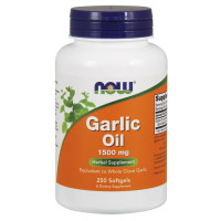 Чесночное масло Now Foods (Garlic Oil) 1500 мг - 250 softgels