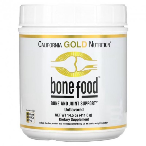 Хондропротектор для суставов и связок California Gold Nutrition Bone Food 411 грамм