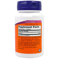 Для покращення сну NOW Foods Melatonin 3 mg 60 капсул