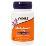 Для улучшения сна NOW Foods Melatonin 5 mg 60 капсул