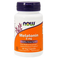Для покращення сну NOW Foods Melatonin 5 mg 60 капсул