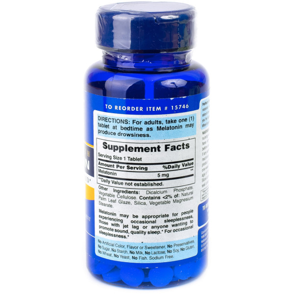 Melatonin 5 mg (120 таблетс) Melatonin 5 mg (120 таблетс)