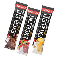 Блок протеїнових батончиків NUTREND EXCELENT PROTEIN BAR 25% - 18 шт 85 грам Мікс із різних смаків