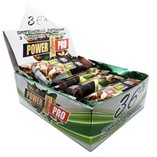 Блок батончиков Power Pro 36% орех Nutella фисташковое пралине (60 грамм) - 20 шт