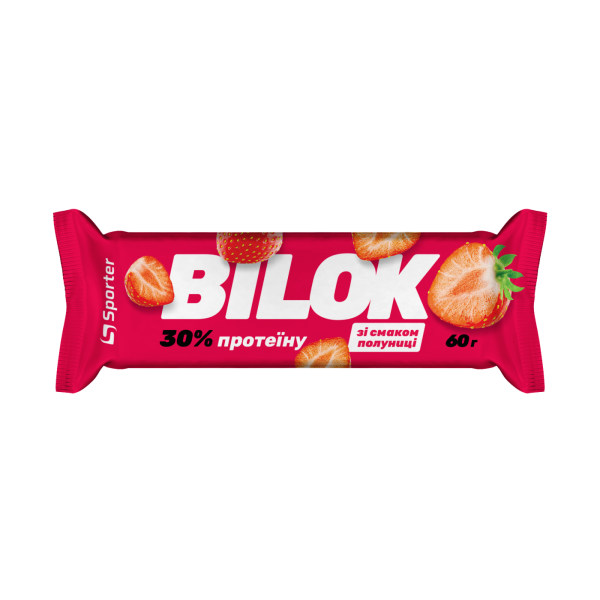 Блок Протеїнових батончиків Sporter Bilok 30% протеїну - 24 шт 60 г Мікс із 2-х смаків