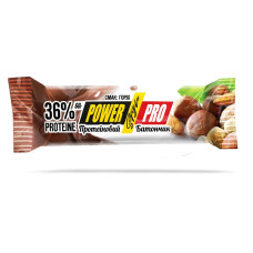 Блок батончиків Power Pro 36% горіх Nutella (60 грам) – 20 шт