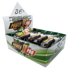 Блок батончиків Power Pro 36% горіх Nutella (60 грам) – 20 шт