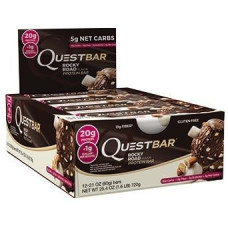 Блок батончиков Quest Protein Bar роки роад (60 грамм) - 12 шт