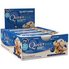 Блок батончиків Quest Protein Bar ожиновий мафін (60 грам) - 12 шт