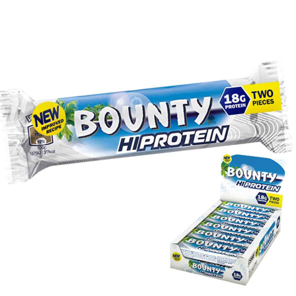 Блок батончиків Bounty Protein Bar (51 грам) – 12 шт