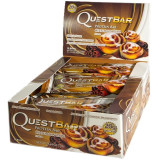 Блок батончиків Quest Protein Bar булочка з корицею (60 грам) – 12 шт