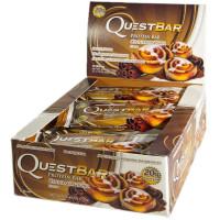 Блок батончиков Quest Protein Bar булочка с корицей (60 грамм) - 12 шт