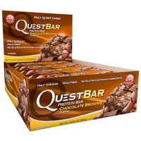 Блок батончиків Quest Protein Bar подвійний шоколад (60 грам) – 12 шт